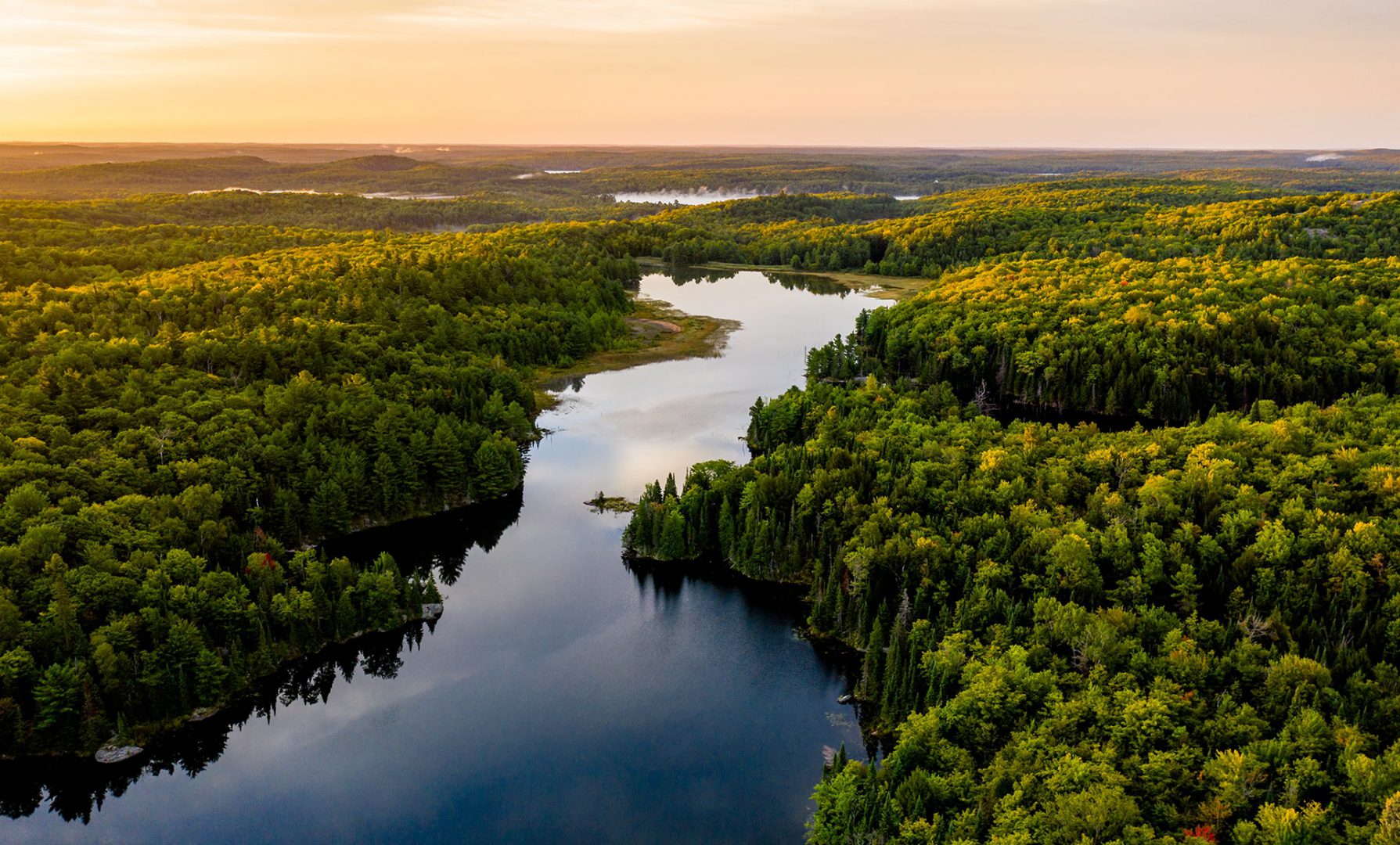 Aerial view from Kainuu